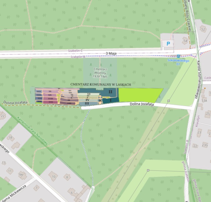 Mapa cmentarza